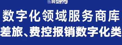 数字化服务商库：差旅、费控报销数字化类（三）只有一个