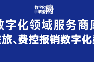 数字化服务商库：差旅、费控报销数字化类（三）只有一个