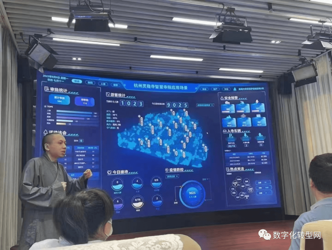 古朴的僧袍与酷炫的大屏，和尚们用了哪些数字化手段为灵隐寺转型赋能-数字化转型网www.szhzxw.cn