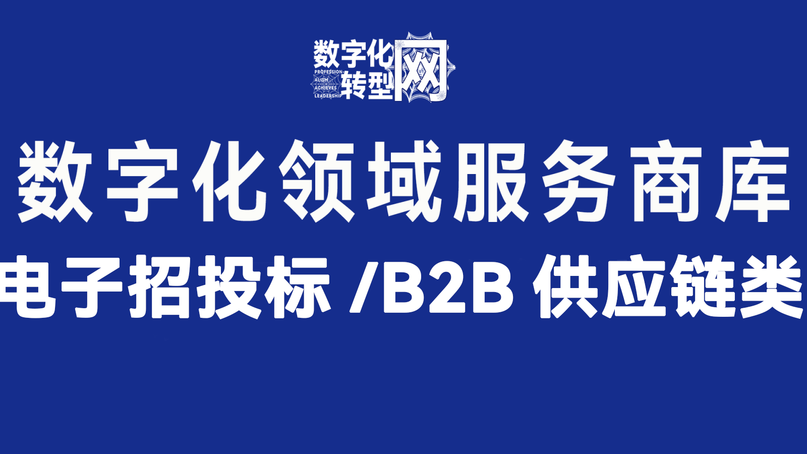 电子招投标/B2B供应链—数字化转型网www.szhzxw.cn