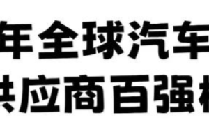 2024全球汽车零部件供应商百强—数字化转型网www.szhzxw.cn