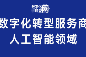 数字化服务商库：人工智能领域——数字化转型网