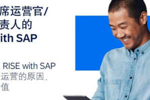 面向首席运营官/运营负责人的RISE with SAP 指南（附白皮书下载）