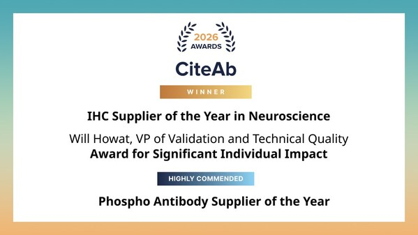 Abcam连续十二年获CiteAb认可，在神经科学与磷酸化抗体领域保持高影响力——数智化转型网www.szhzxw.cn