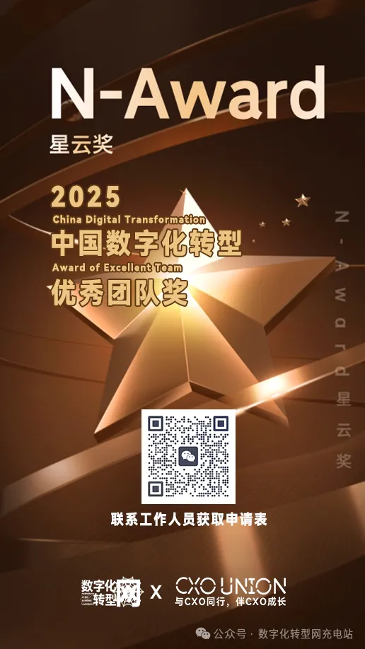 2025N-Award星云奖：中国数字化转型优秀团队奖——数字化转型网
