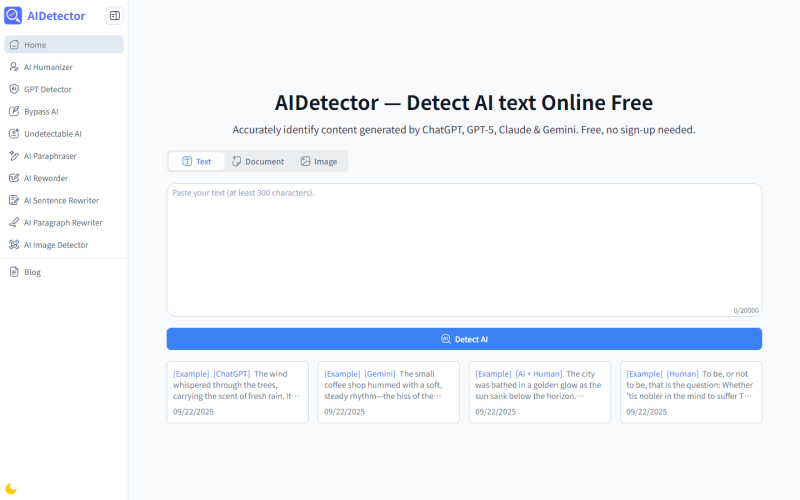 AIDetector 官网