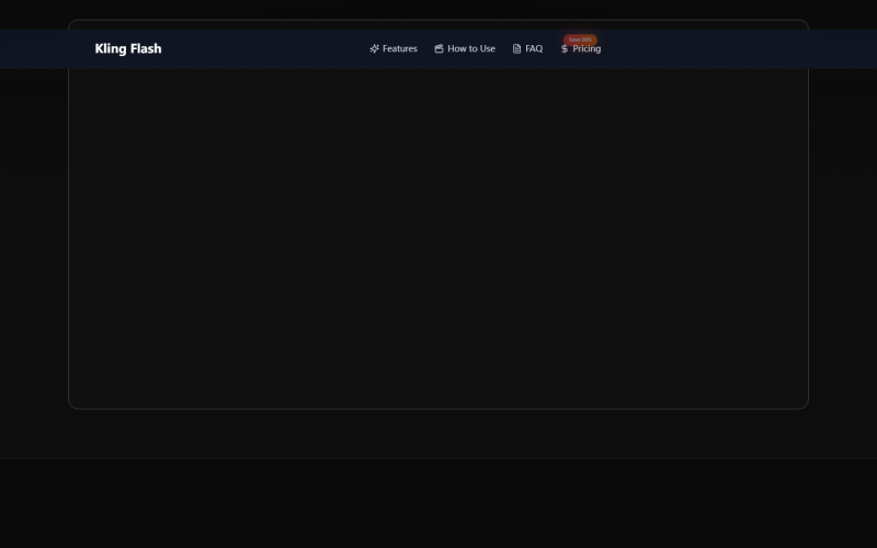 Kling Flash AI Video Generator 官网