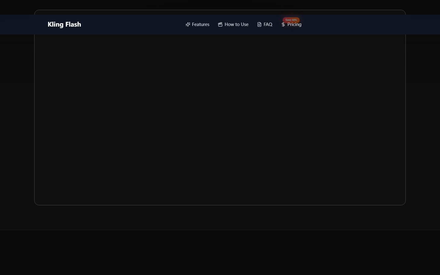 Kling Flash AI Video Generator