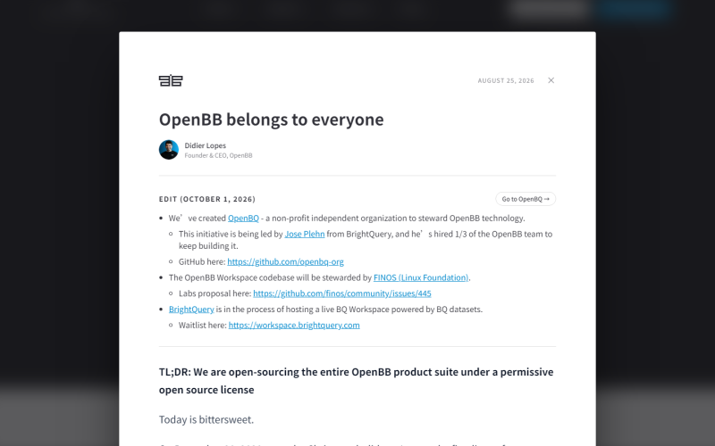 OpenBB Terminal 官网