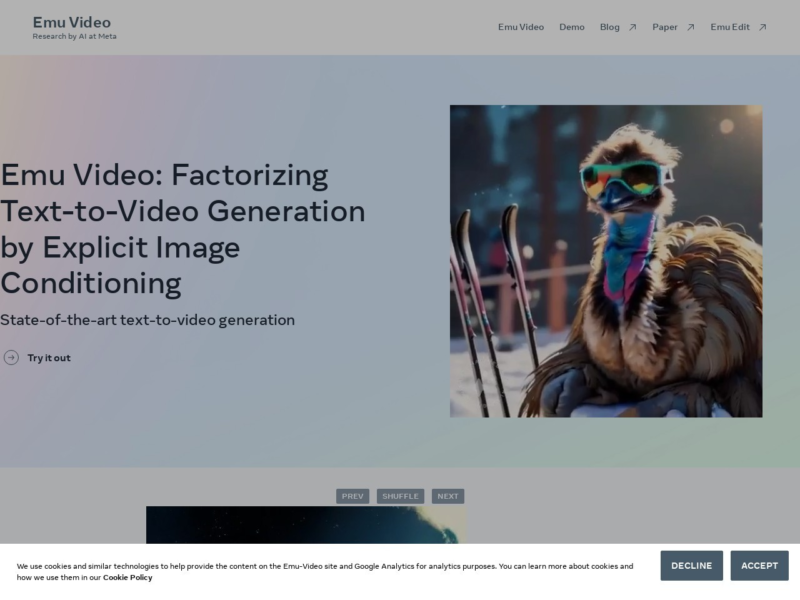 Meta Emu Video