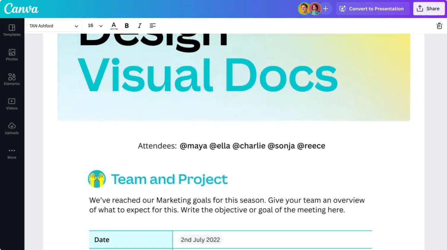 Canva Magic Write